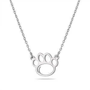 necklace cut out open Penn State paw pendant